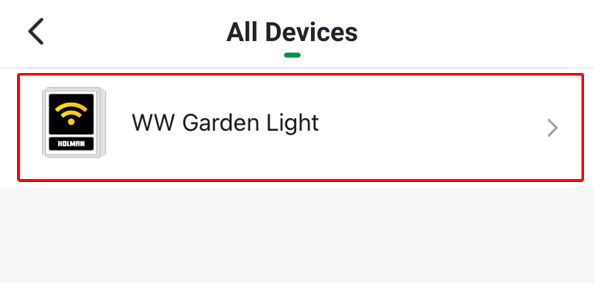 All Devices screen